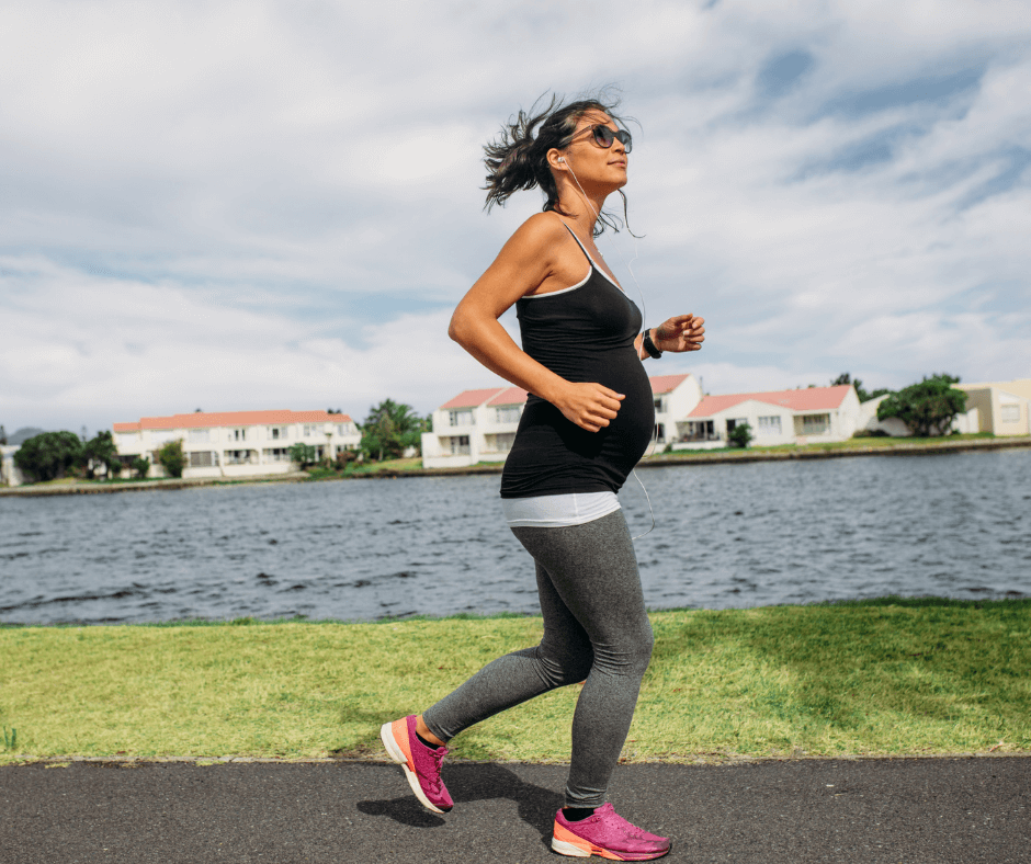 pregnant woman exercising