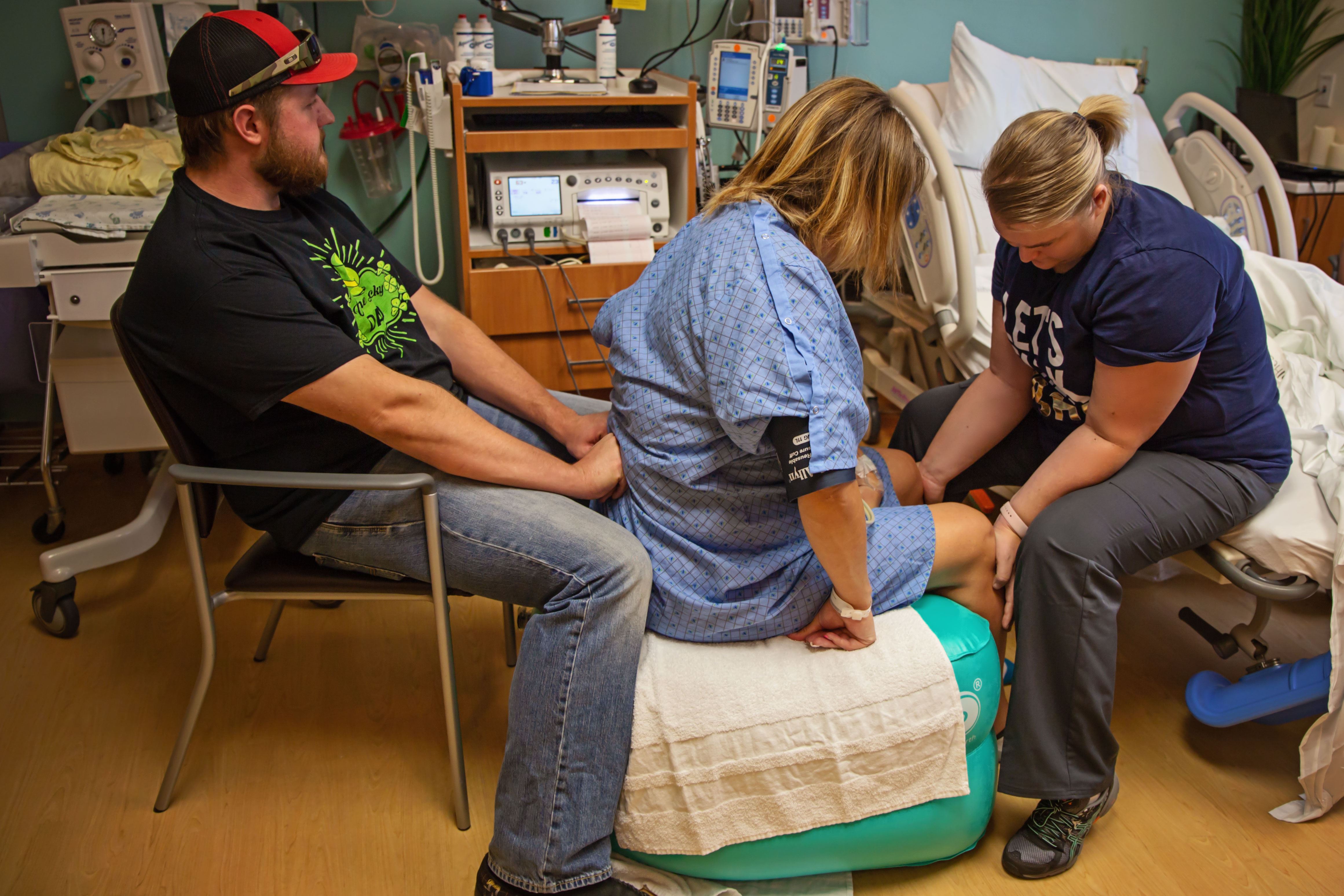 Counter-pressure during labor