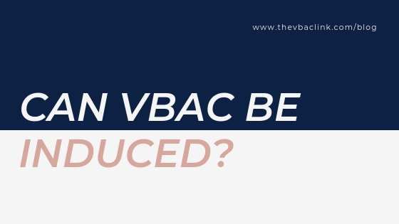 can vbac be induced?